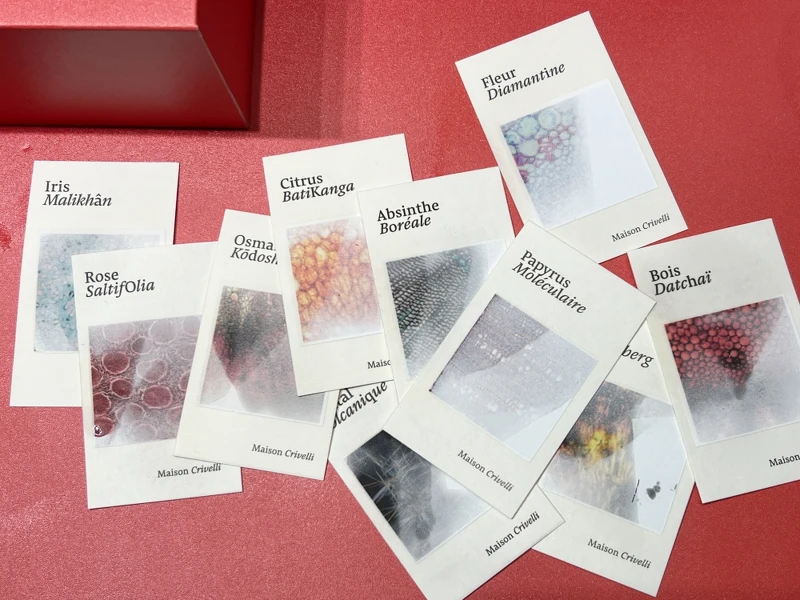 Maison Crivelli 特色試香紙。