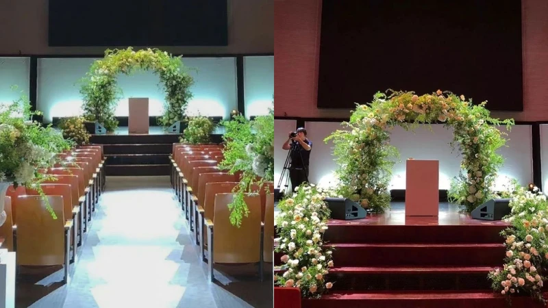 朴信惠、崔泰俊於首爾江東區Oryun Church舉行婚禮 朴信惠、崔泰俊於首爾江東區Oryun Church舉行婚禮