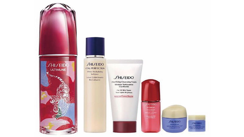 資生堂國際櫃紅妍虎年行運限定組，推薦價NT4,500