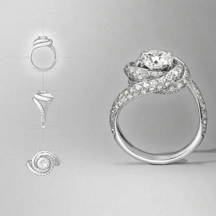 卡地亞經典鑽戒 卡地亞經典鑽戒