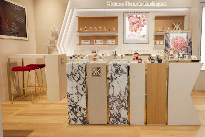 Maison Francis Kurkdjian(簡稱MFK)台中新光三越全球形象店店景。 Maison Francis Kurkdjian(簡稱MFK)台中新光三越全球形象店店景。