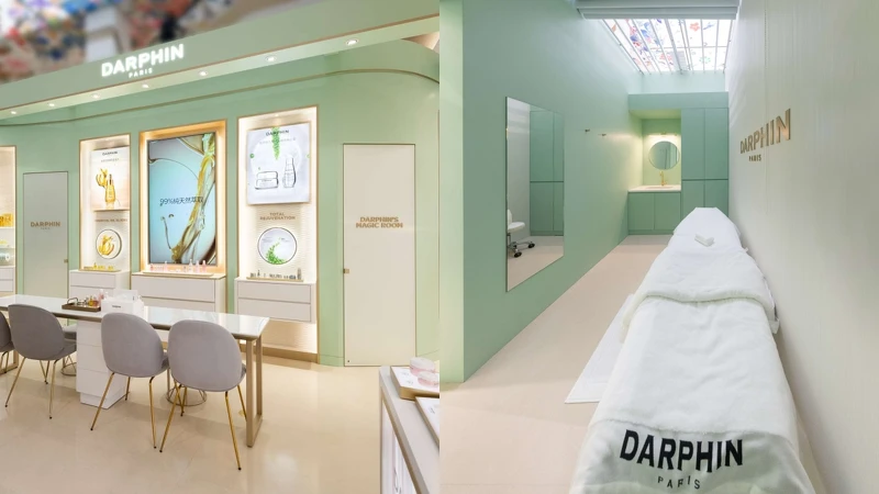 DARPHIN遠東竹北精品概念店景與獨立護膚間。 DARPHIN遠東竹北精品概念店景與獨立護膚間。