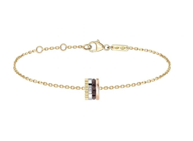 Boucheron 寶詩龍 Quatre系列手鍊，18K白金、黃金和玫瑰金，售價NT$61,500