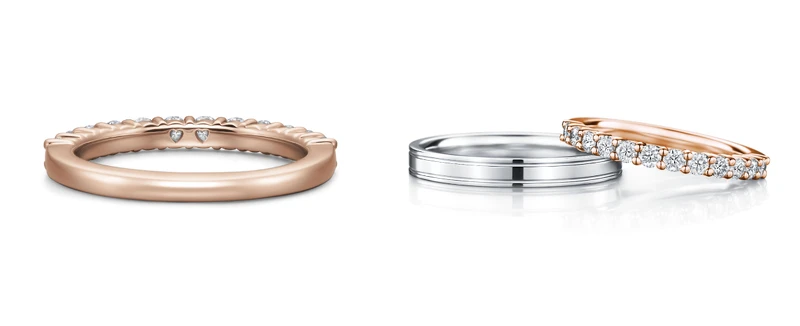 MANI HALF永恆戒(內圈愛心符號)、Mani Half X Phaenna婚戒