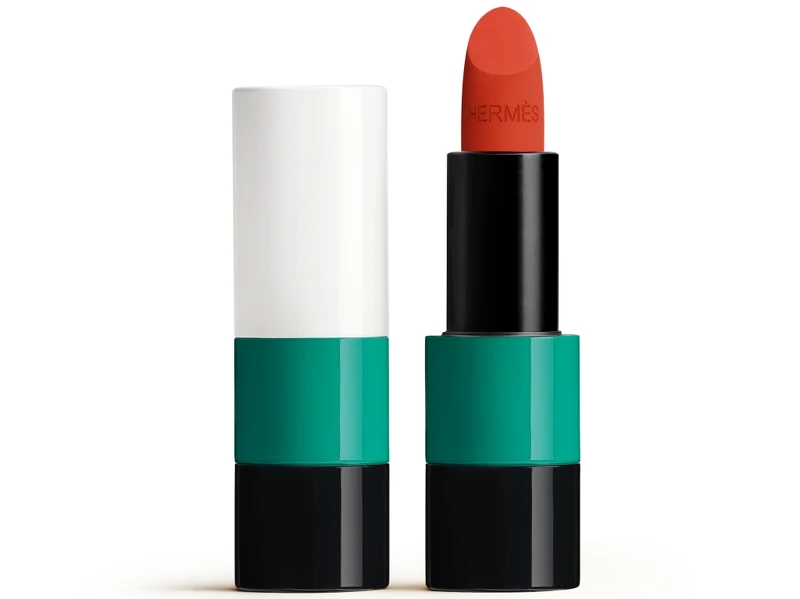 Hermes愛馬仕Rouge Hermès 2021秋冬限定色唇膏(#71 Orange Brûlé炙熱橘紅),NT2,500 Hermes愛馬仕Rouge Hermès 2021秋冬限定色唇膏(#71 Orange Brûlé炙熱橘紅),NT2,500