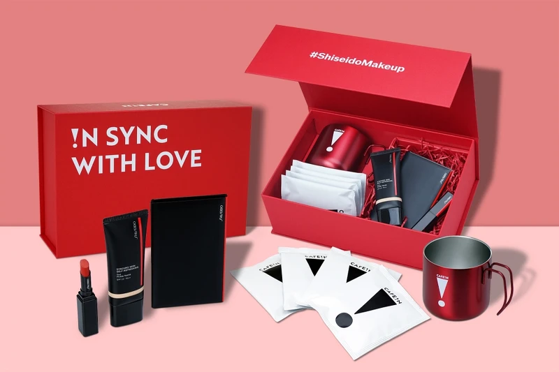 SHISEIDO資生堂國際櫃超進化底妝 X 質感咖啡店CAFEIN 2022情人節推出超濃情聯名禮盒。 SHISEIDO資生堂國際櫃超進化底妝 X 質感咖啡店CAFEIN 2022情人節推出超濃情聯名禮盒。