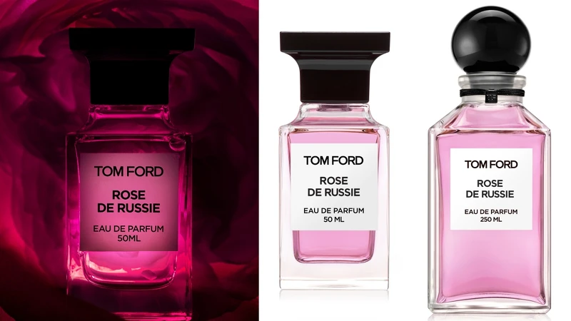 TOM FORD私人調香系列玫瑰秘境-ROSE DE RUSSIE俄羅斯玫瑰50ml，NT8,500、250ml，NT1,9000