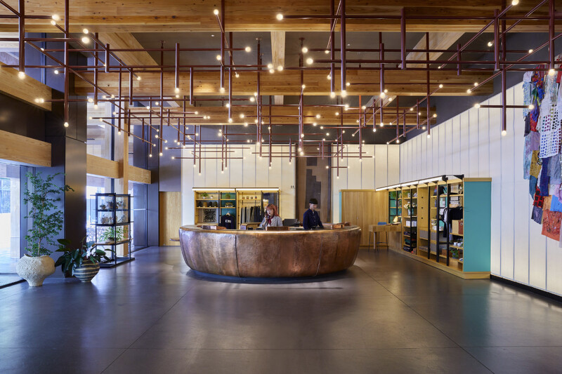 Ace Hotel Kyoto 接待大廳。 Ace Hotel Kyoto 接待大廳。