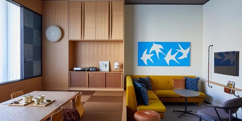 最具日本特色的「Tatami Suite」。 最具日本特色的「Tatami Suite」。