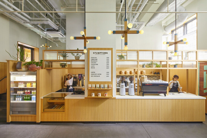 「Stumptown」咖啡館。 「Stumptown」咖啡館。