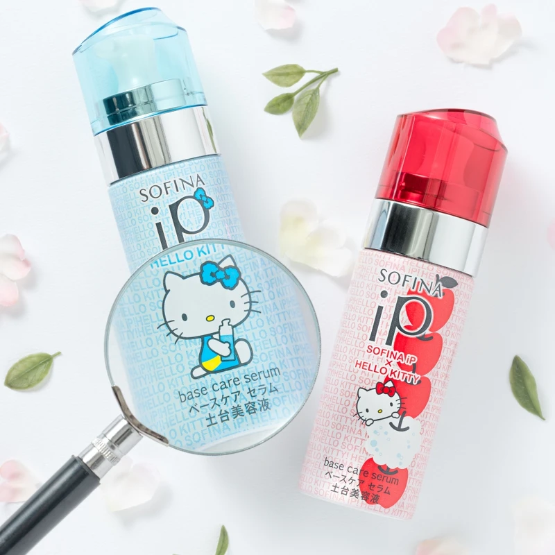 SOFINA iP x Hello Kitty攜手推出超萌聯名設計土台美容液,為大人的可愛打氣。 SOFINA iP x Hello Kitty攜手推出超萌聯名設計土台美容液,為大人的可愛打氣。