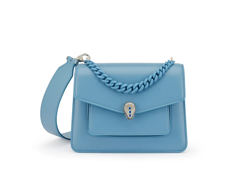 Serpenti Forever Maxi Chain小牛皮肩背包,NT 87,000 Serpenti Forever Maxi Chain小牛皮肩背包,NT 87,000