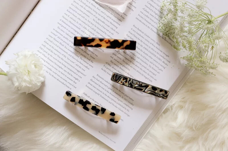 L.erickson素面玳瑁髮夾,NT$980 L.erickson素面玳瑁髮夾,NT$980