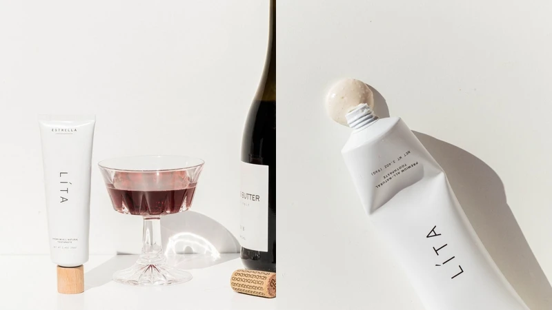 ESTRELLA LÍTA 經典全護精油牙膏，刷掉早晨的口氣、強化牙齒且滋潤牙齦，帶來持續一整天的清新感覺。96g，NT680。