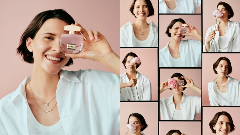 FURLA AUTENTICA靜謐花語淡香精形象圖。 FURLA AUTENTICA靜謐花語淡香精形象圖。