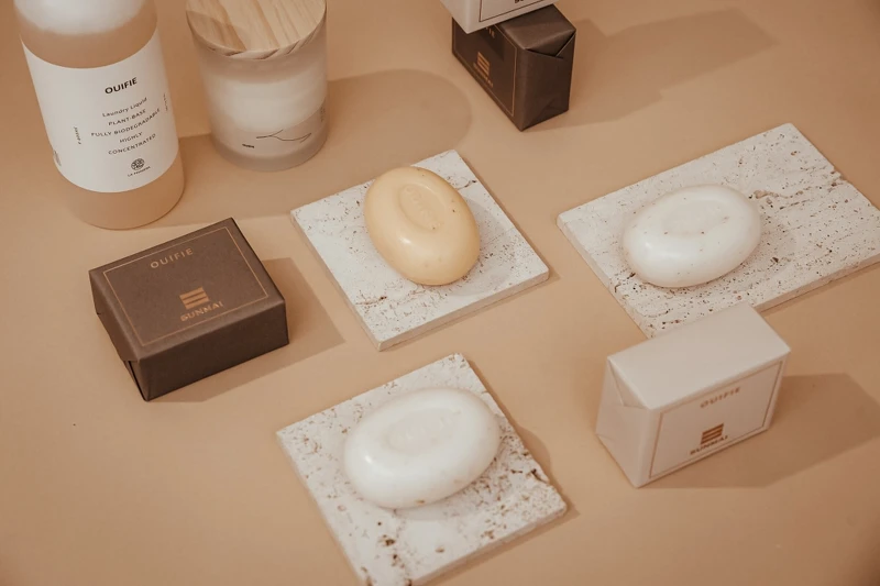 OUIFIE x金色三麥香氛麥渣皂情境圖。 OUIFIE x金色三麥香氛麥渣皂情境圖。