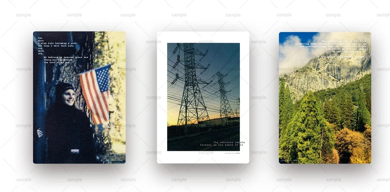 博客來獨家首刷贈品，一組三張