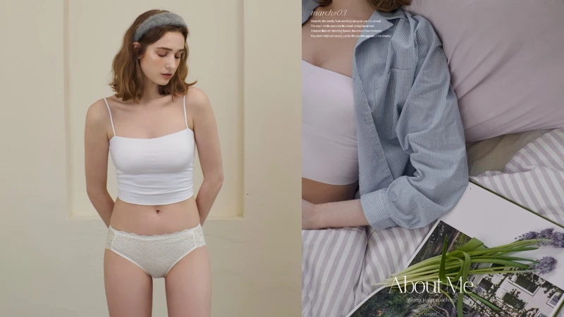 PAZZO About me系列平口BRA TOP、蕾絲美臀褲、條紋居家服上衣 PAZZO About me系列平口BRA TOP、蕾絲美臀褲、條紋居家服上衣