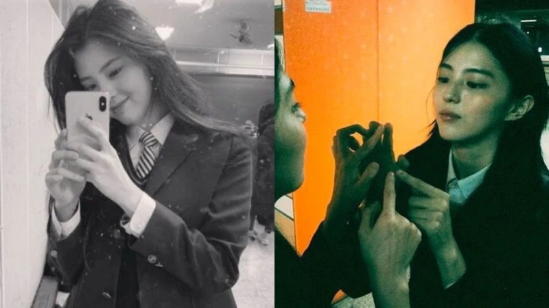 韓韶禧高中時期便貌美如花