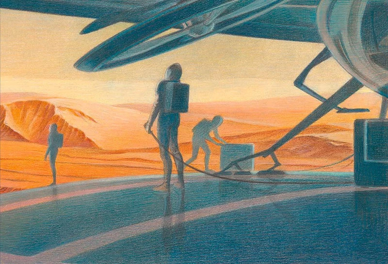 講述火星探險的故事。 講述火星探險的故事。