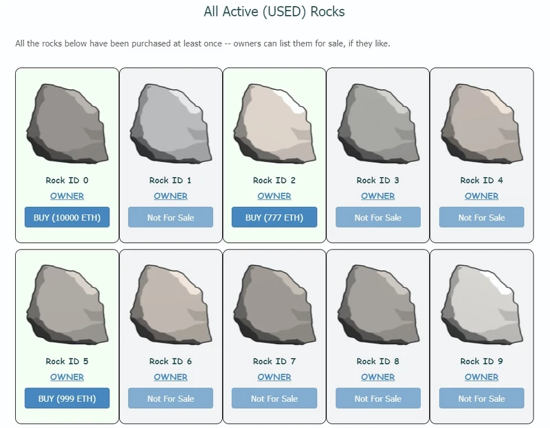 ▲「Ether Rock」的收藏者,不少都是億萬富翁或新興加密貨幣創辦人。(圖 / 翻攝自Ether Rock網站) ▲「Ether Rock」的收藏者,不少都是億萬富翁或新興加密貨幣創辦人。(圖 / 翻攝自Ether Rock網站)