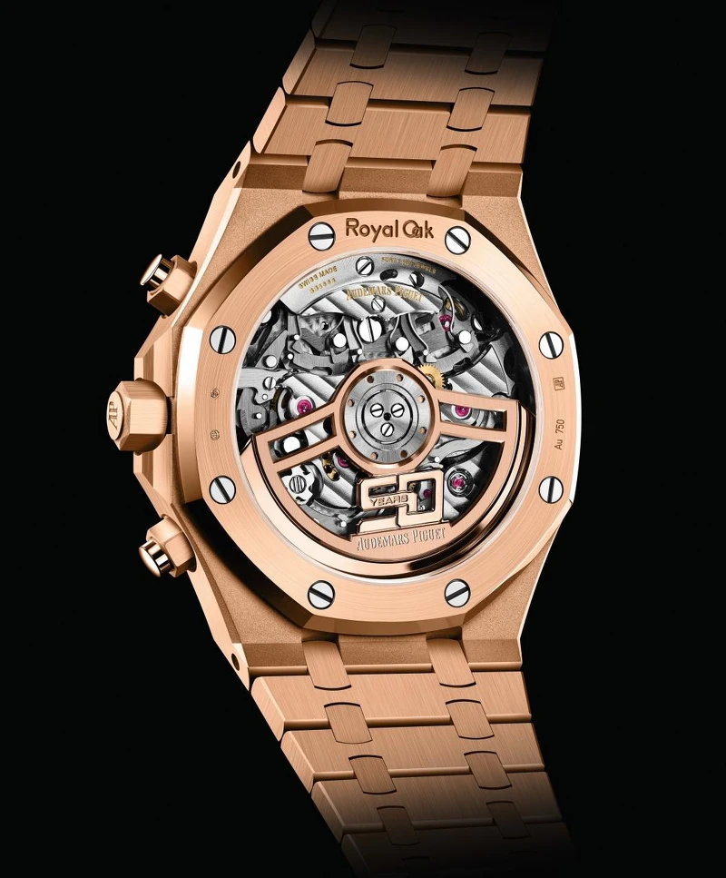 AP皇家橡樹2022新錶報到！50週年「新生代」手錶細節，22K玫瑰金打造的「50 YEARS」週年專屬自動盤