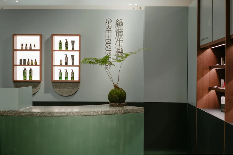 綠藤生機台南門市店景,服務台 綠藤生機台南門市店景,服務台