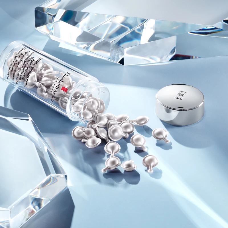 伊麗莎白雅頓光纖鑽白智慧淡斑美白膠囊包裝為純天然可生物分解之成份組成。