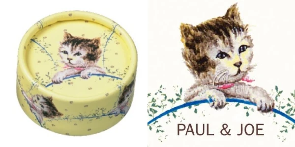 PAUL & JOE(左)2005年春妝限量腮紅餅、(右)FB粉專大頭照。 PAUL & JOE(左)2005年春妝限量腮紅餅、(右)FB粉專大頭照。