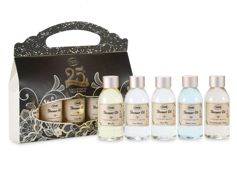 SABON 25週年沐浴油典藏禮盒,NT1,880。