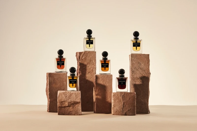 AMOUAGE ATTARS精油系列主視覺圖。 AMOUAGE ATTARS精油系列主視覺圖。