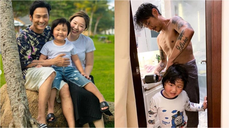 杜德偉一家三口非常幸福 杜德偉一家三口非常幸福