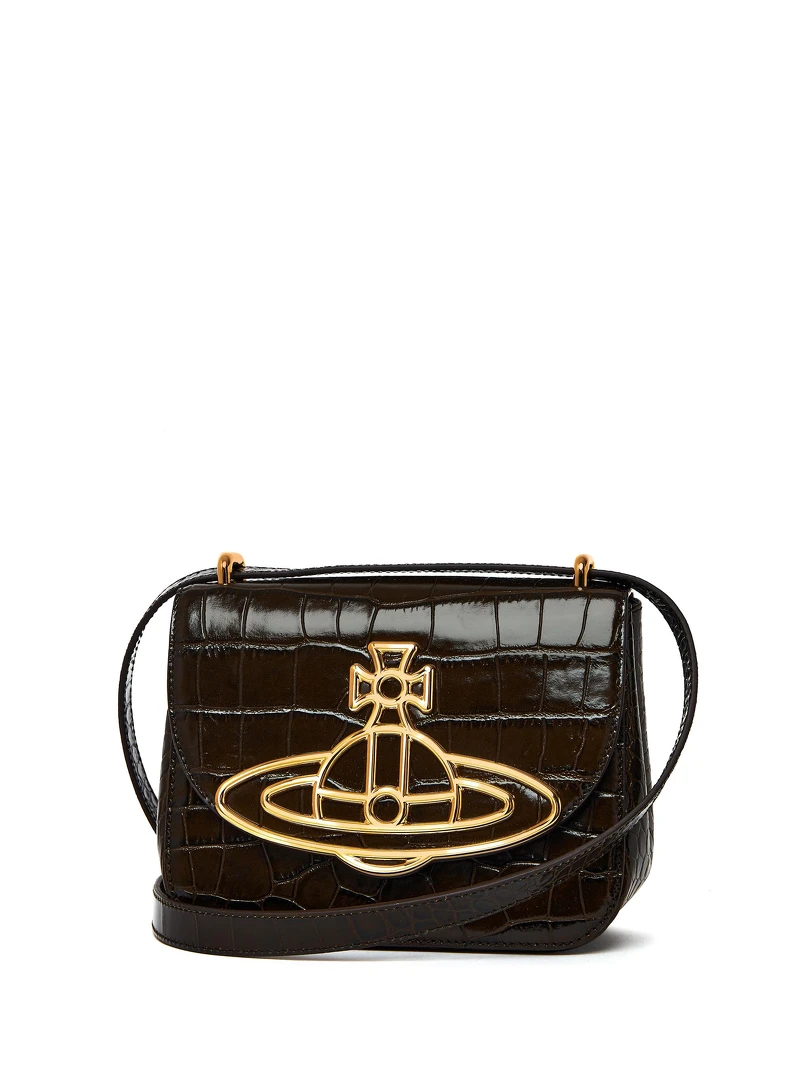 Linda 斜背包(黑色鱷魚壓紋),NT$36,300