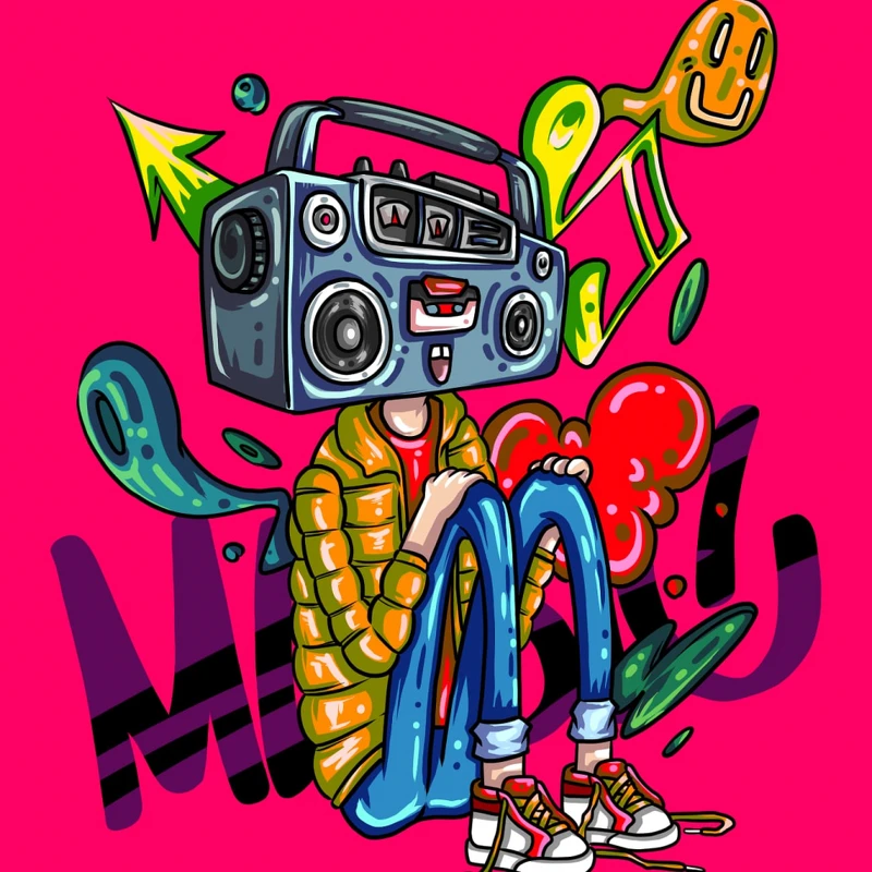 插畫「熱狗日常」Mr. Sound 音響先生 插畫「熱狗日常」Mr. Sound 音響先生