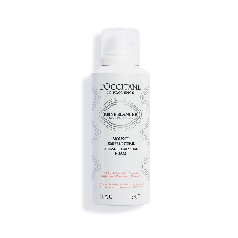 L'OCCITANE歐舒丹白皇后潔面慕絲霜150ml，NT1,300。