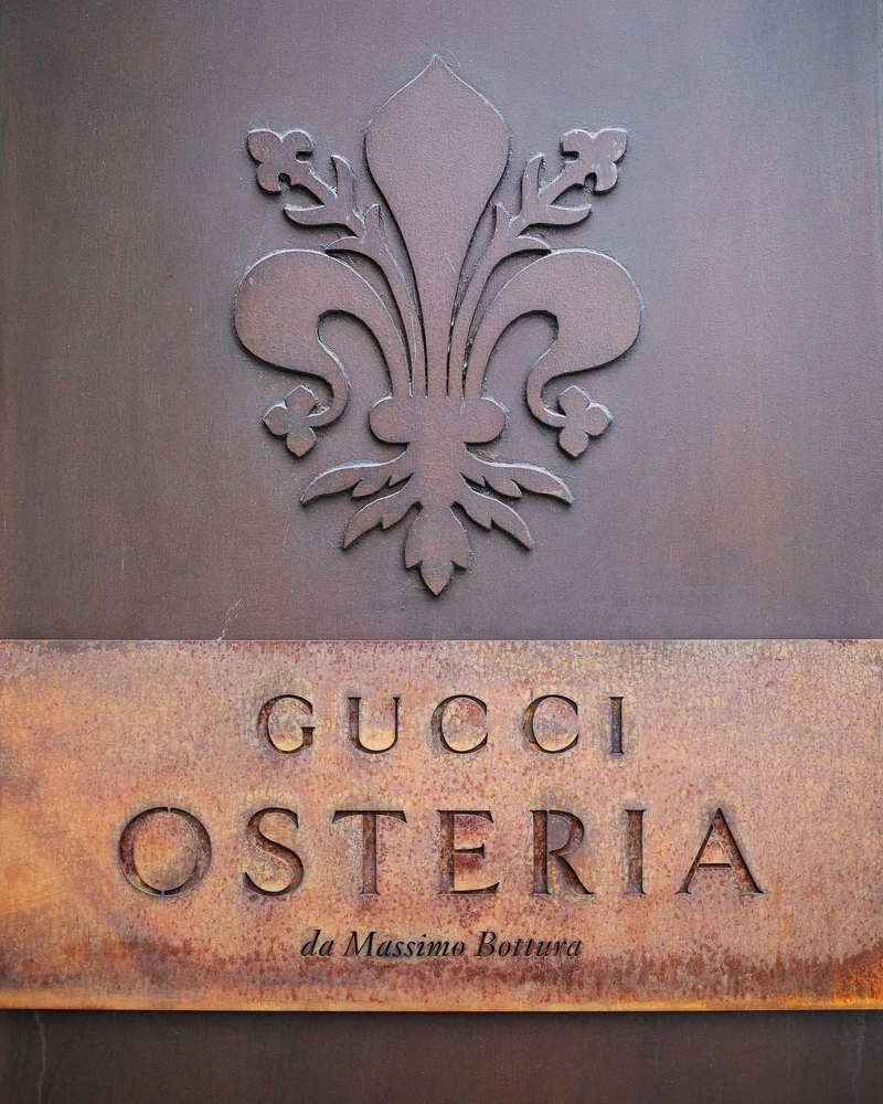 於義大利佛羅倫斯的 Gucci Osteria。 於義大利佛羅倫斯的 Gucci Osteria。
