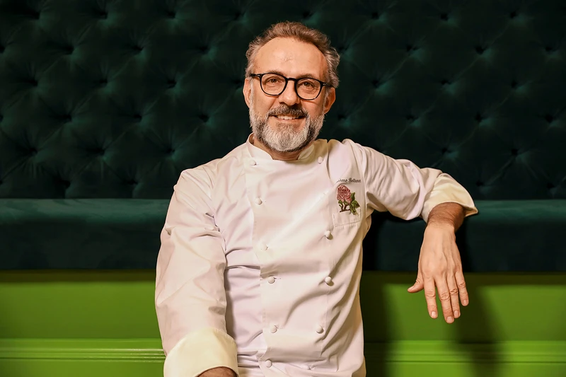 餐廳靈魂人物為義大利名廚 Massimo Bottura。 餐廳靈魂人物為義大利名廚 Massimo Bottura。