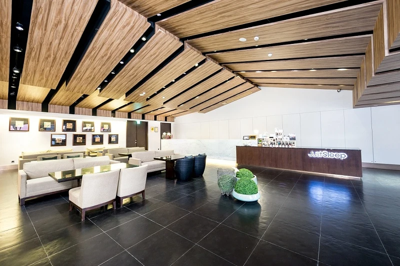 花蓮捷絲旅酒店的一樓大廳。 花蓮捷絲旅酒店的一樓大廳。