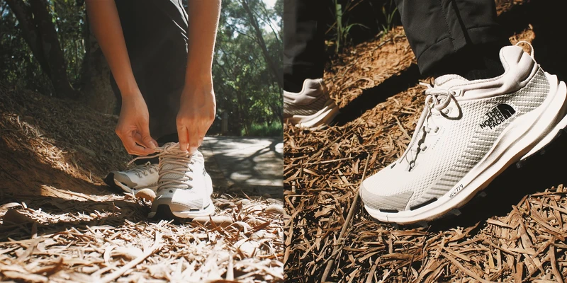 (圖:白黑色防水透氣VECTIV中底抓地徒步鞋 ,售價6,880元) (圖:白黑色防水透氣VECTIV中底抓地徒步鞋 ,售價6,880元)