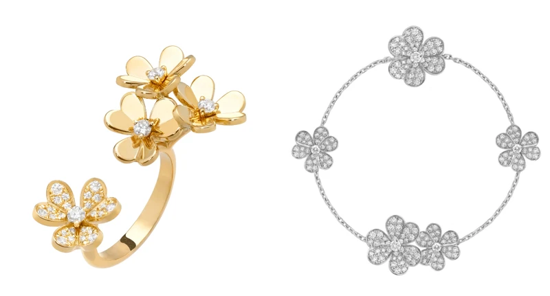 Frivole Between the Finger指間戒、Frivole手鍊（白K金、鑽石）