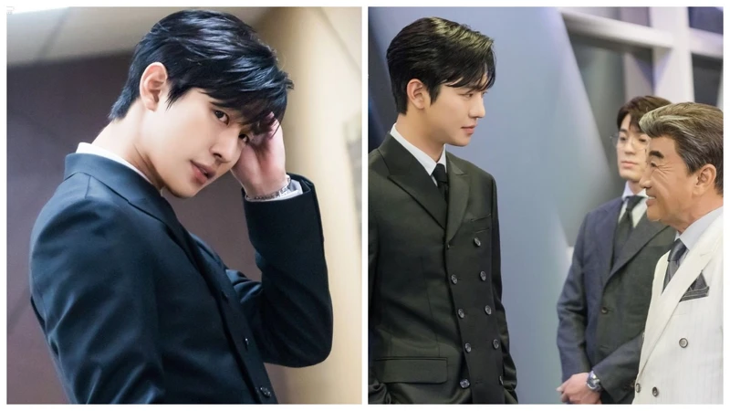 安孝燮排扣西裝點綴完美比例 安孝燮排扣西裝點綴完美比例