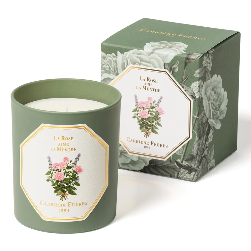 Carrière Frères玫瑰愛薄荷限量蠟燭185g，NT2,280
