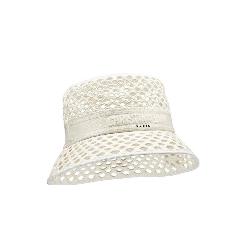 Dior Mesh 白色棉質漁夫帽，NT39,000。