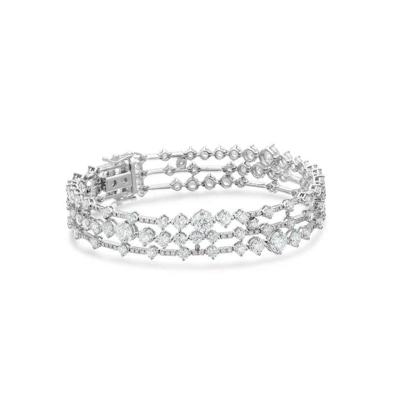 De Beers Arpeggia 高級珠寶三層鑽石手環 De Beers Arpeggia 高級珠寶三層鑽石手環