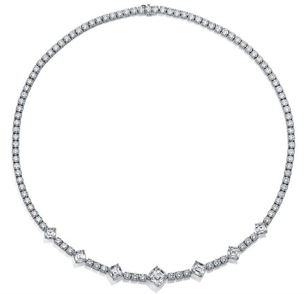 Tiffany鉑金鑲鑽項鍊 Tiffany鉑金鑲鑽項鍊