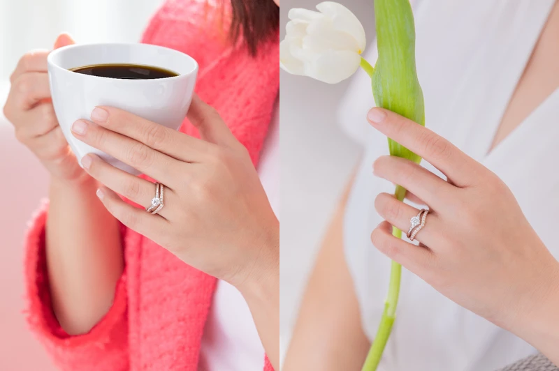 Kelano訂婚鑽戒、Hatur玫瑰金婚戒 Kelano訂婚鑽戒、Hatur玫瑰金婚戒