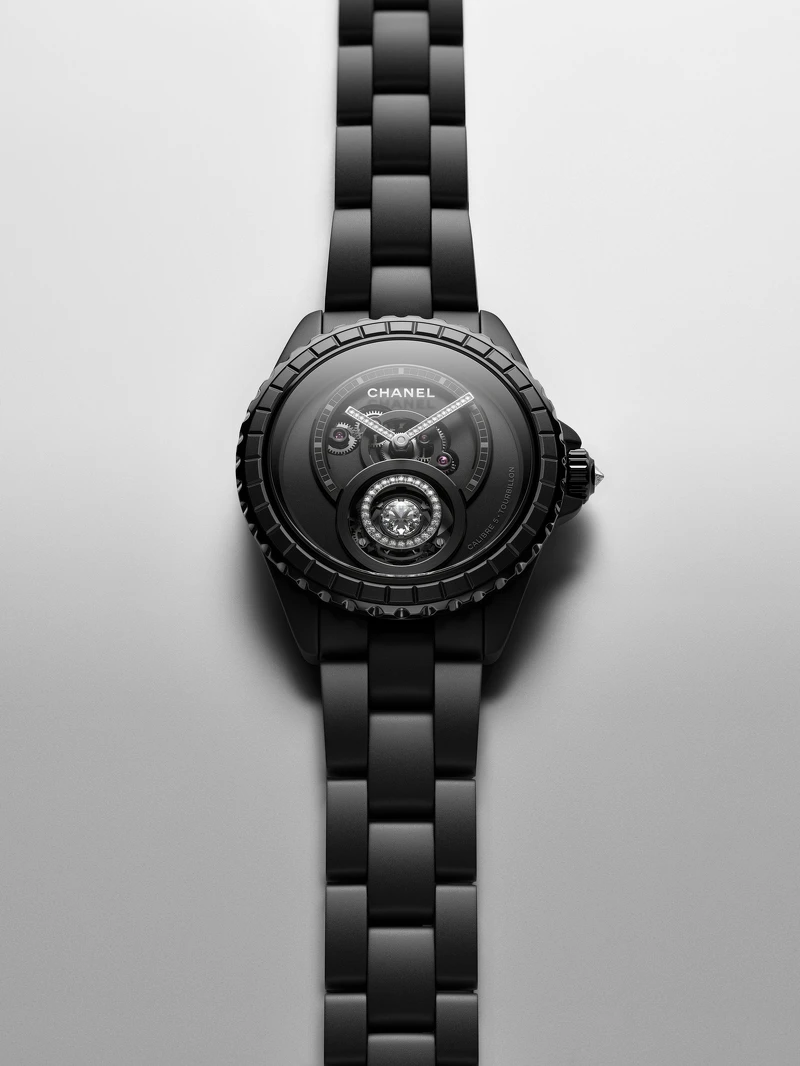 Chanel新錶:J12鑽石陀飛輪手錶 Chanel新錶:J12鑽石陀飛輪手錶