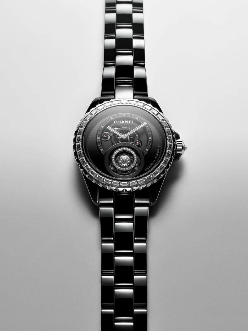 Chanel新錶:J12鑽石陀飛輪手錶 Chanel新錶:J12鑽石陀飛輪手錶