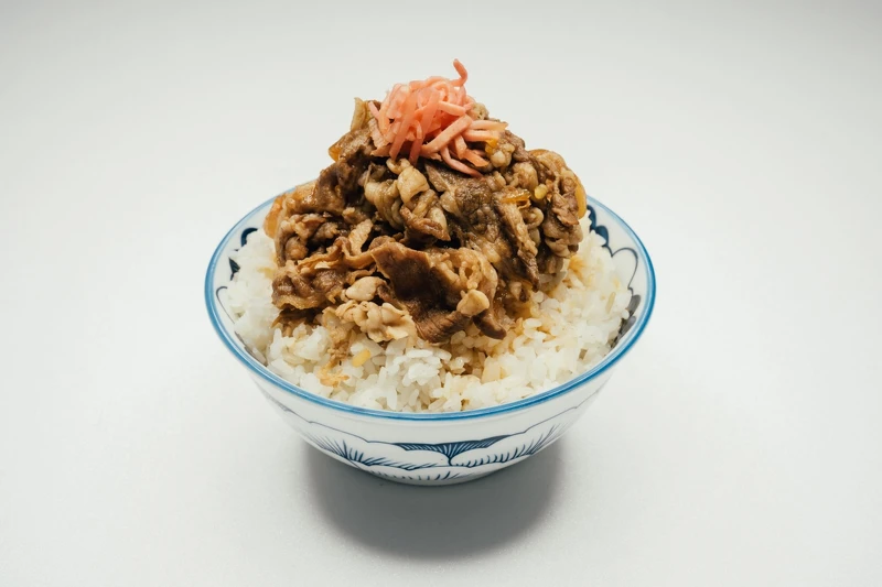 日式牛丼。 日式牛丼。