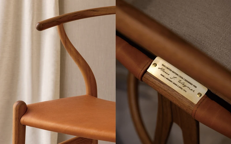 柚木及皮革材質都選用FSC™及C2C森林認證素材，同時也是 Carl Hansen & Søn 對地球環境的堅持。